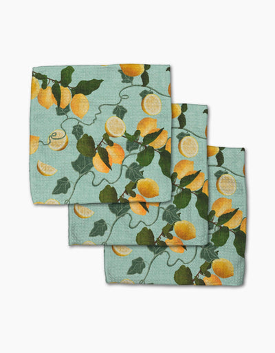 Geometry Amalfi Lemon Dishcloth Set