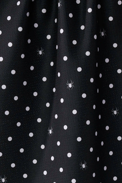 Spookydots Tea Towel: Black