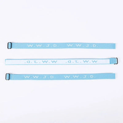 WWJD Bracelet - Light Blue
