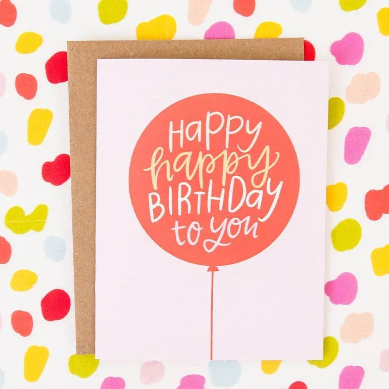 Balloon Birthday Greeting Card