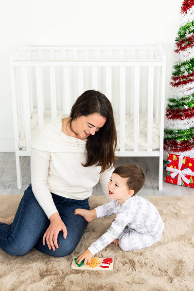 Wooden Christmas Holiday Puzzle, Montessori Learning Toy