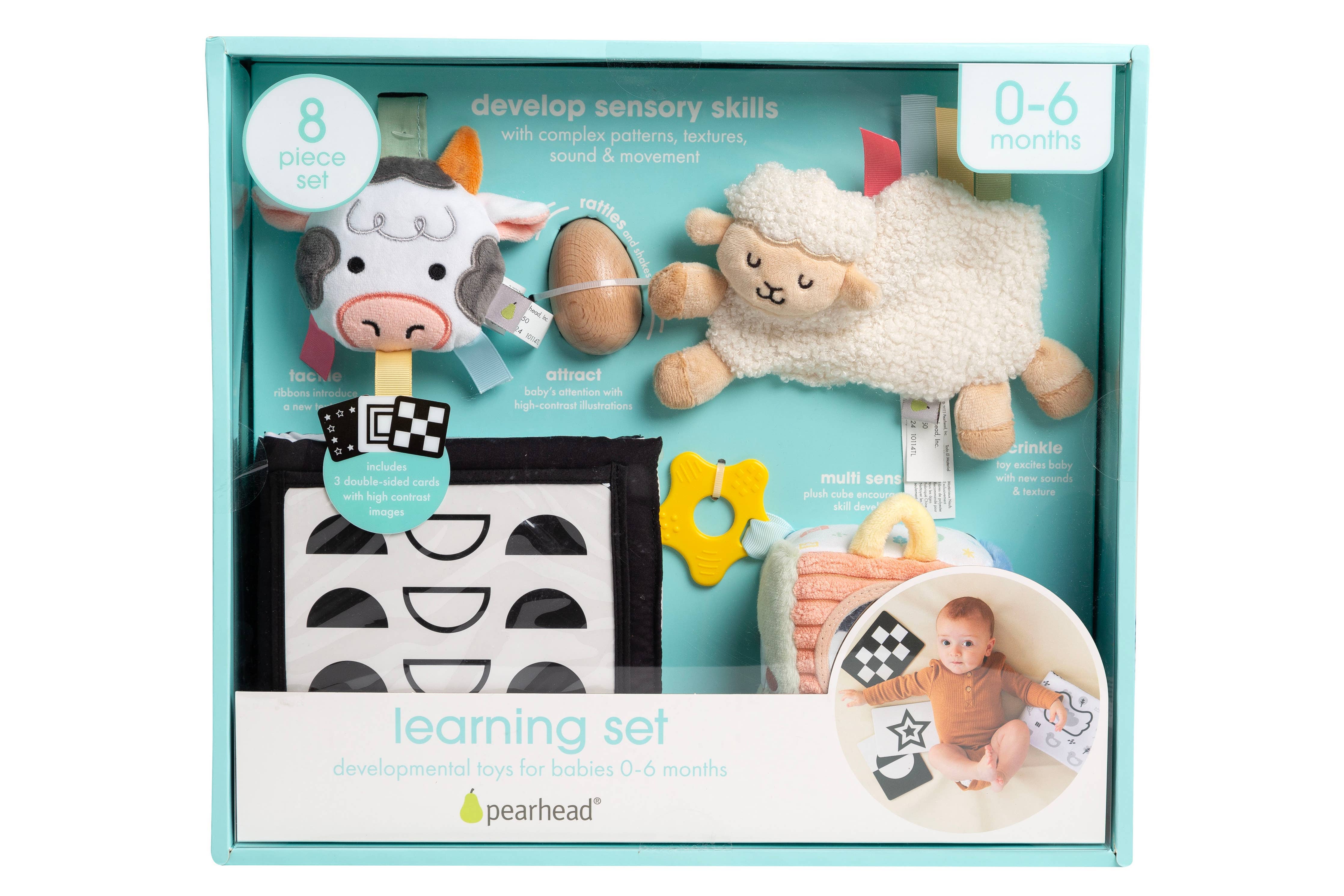 0-6 Months Learning Kit 8 piece Developmental Toys