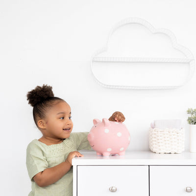 Polka Dot Piggy Bank: Pink