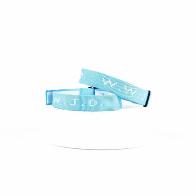 WWJD Bracelet - Light Blue