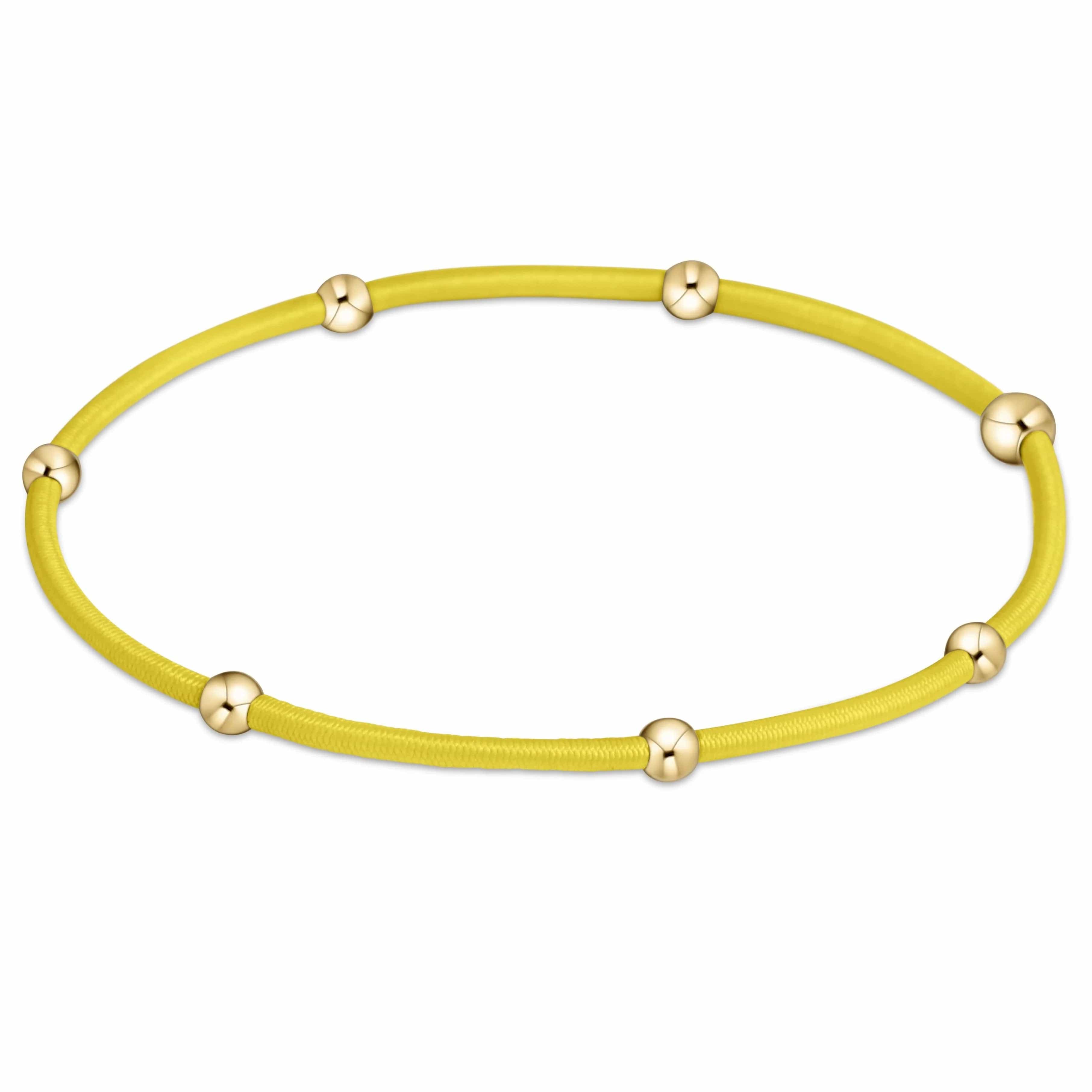 "E"ssentials Yellow Bracelet