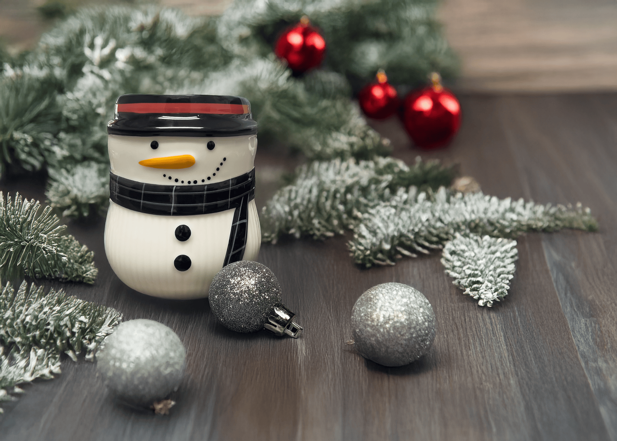 Snowman Candle Jar