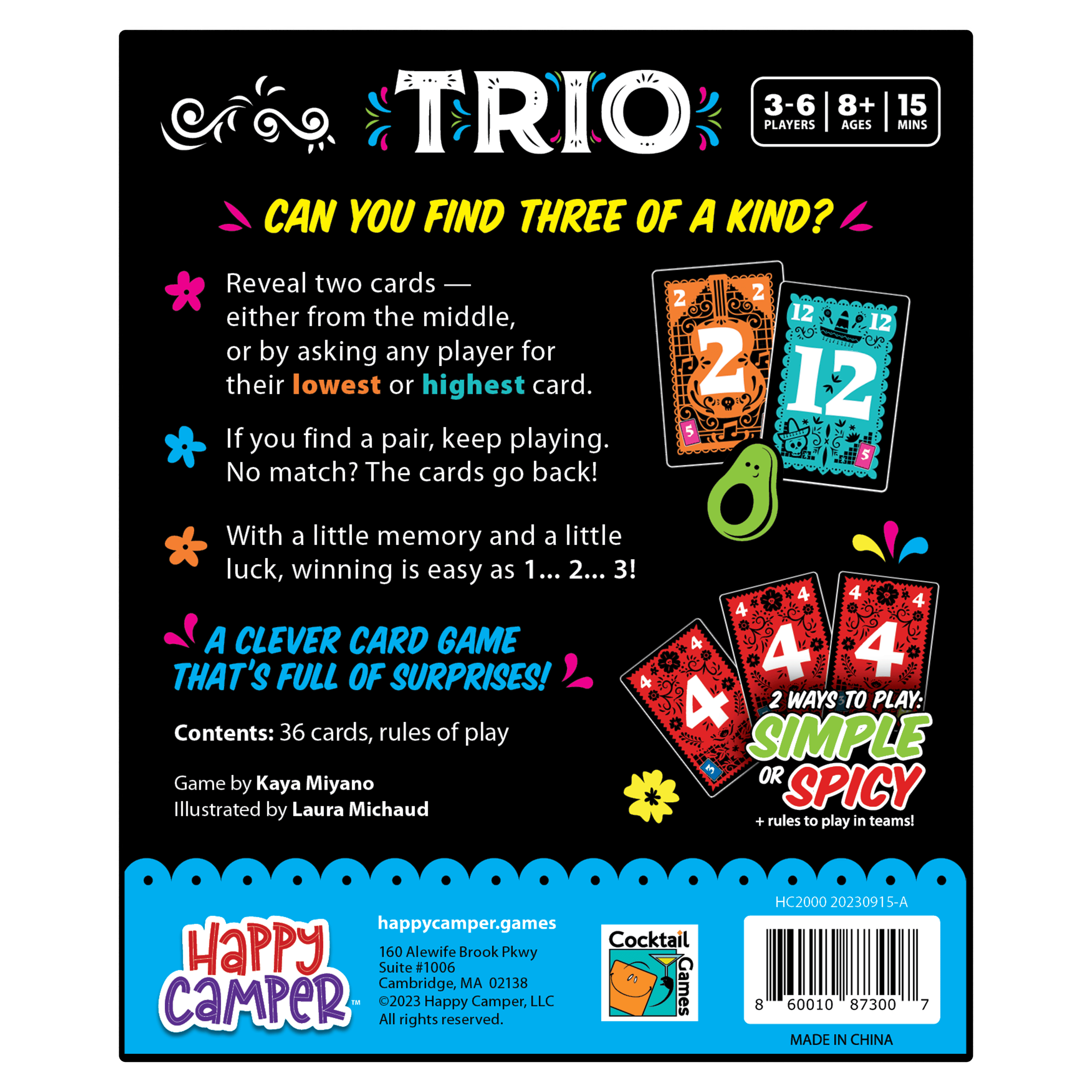 Trio - Hottest New Family Card Game