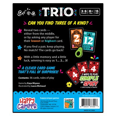 Trio - Hottest New Family Card Game