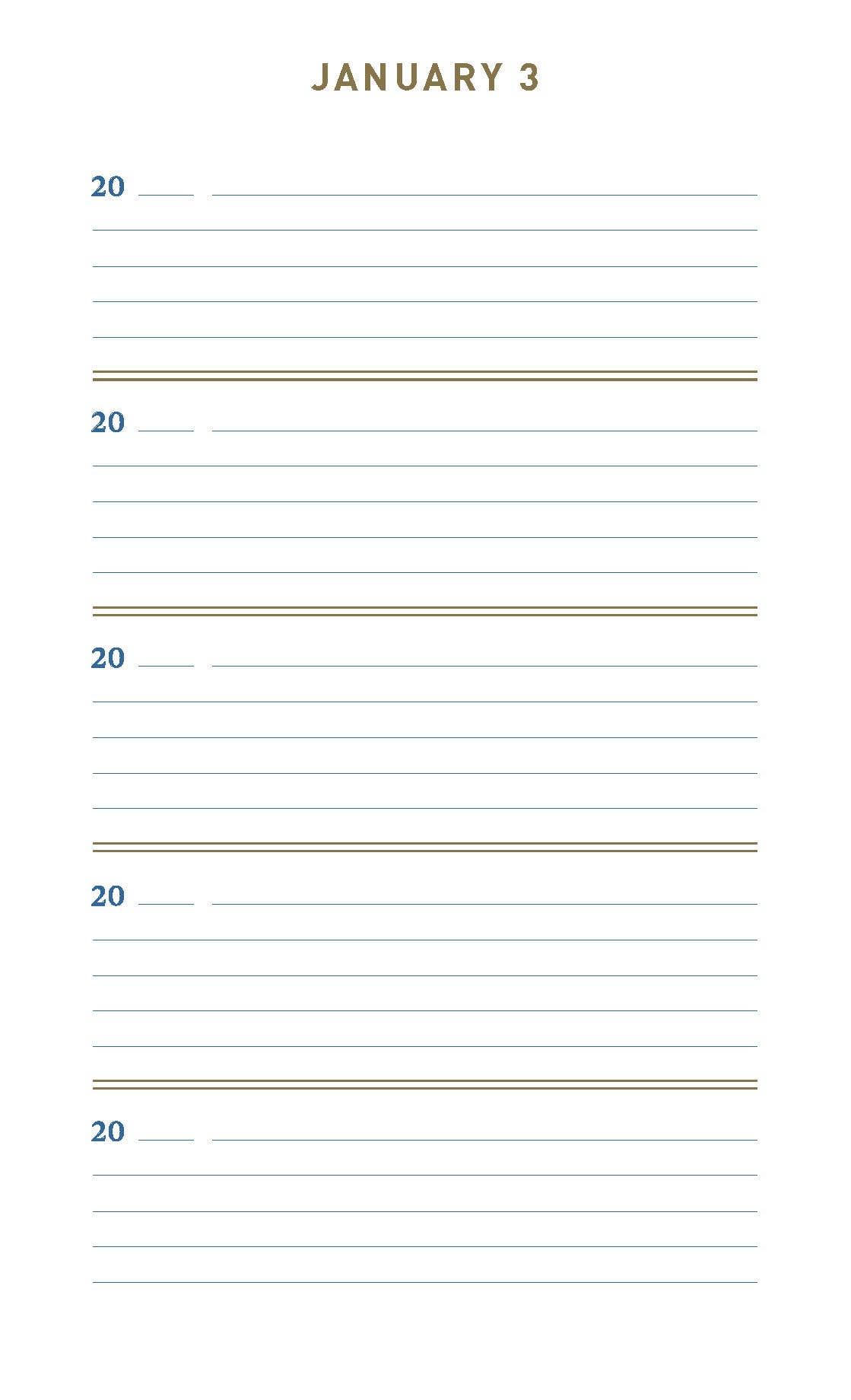 Denim One Line A Day
