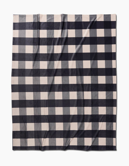 Snowy Gingham: Large - 60" x 80"