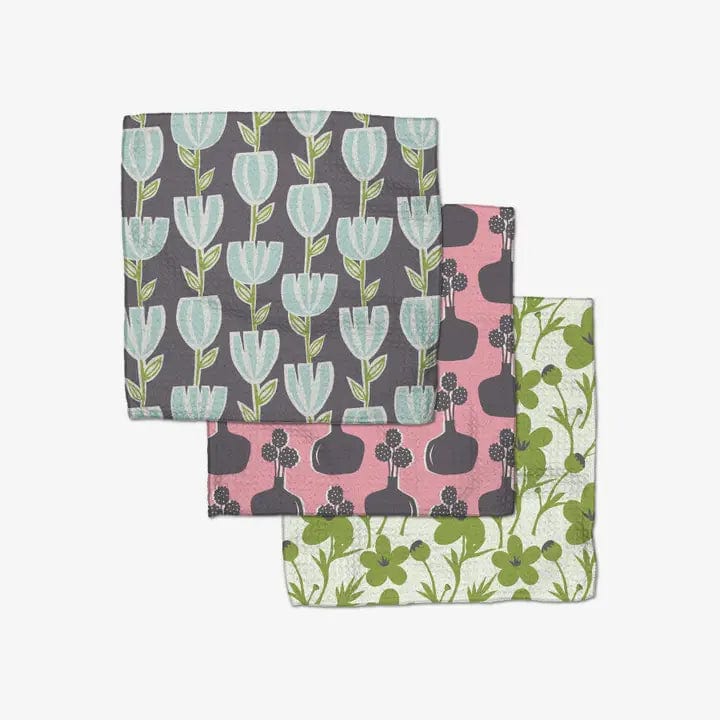 Geometry Spring Bouquet Dishcloth Set