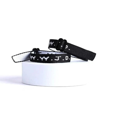 Black WWJD Woven Bracelet