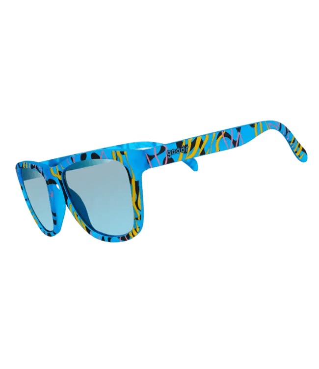 Goodr Boozy Blue Mystery Drink Sunglasses