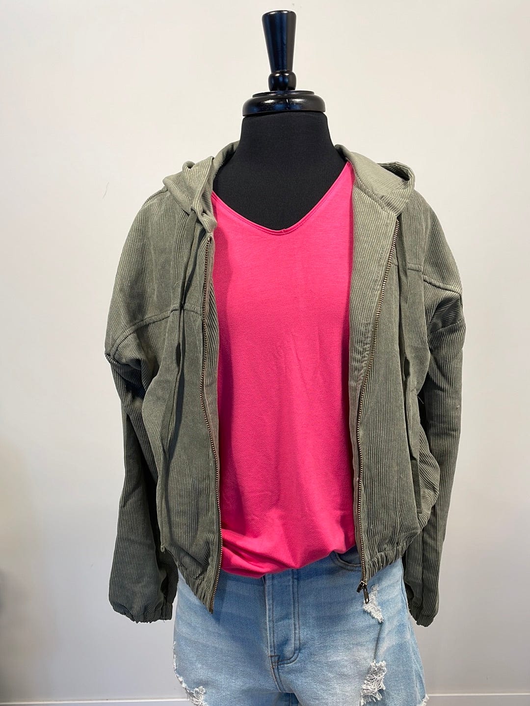 Light Olive Corduroy Jacket