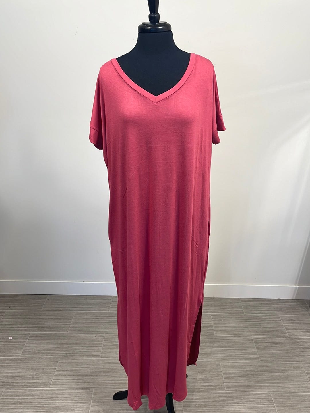 Rose VNeck Maxi Dress