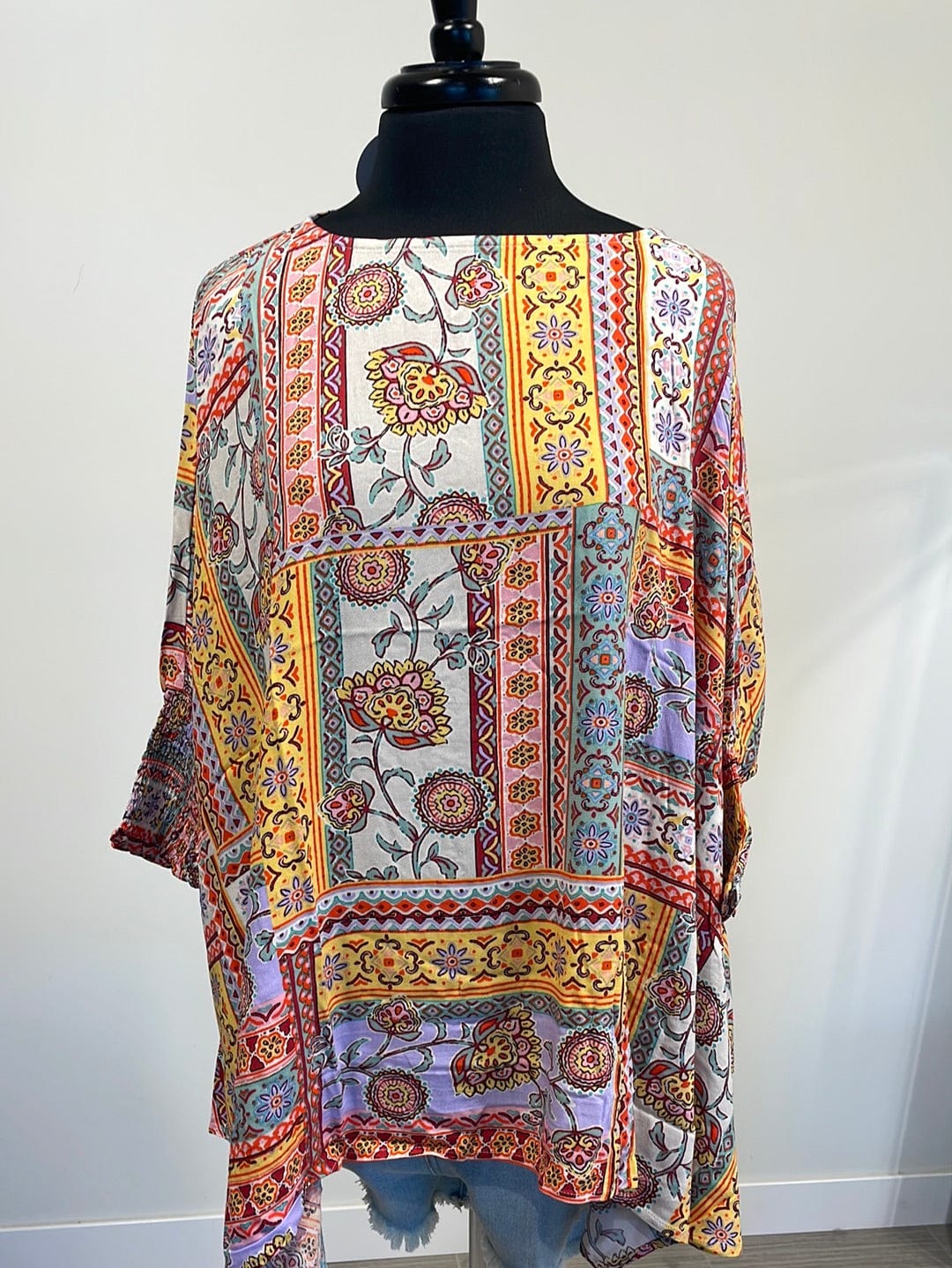 Patchwork Poncho Top