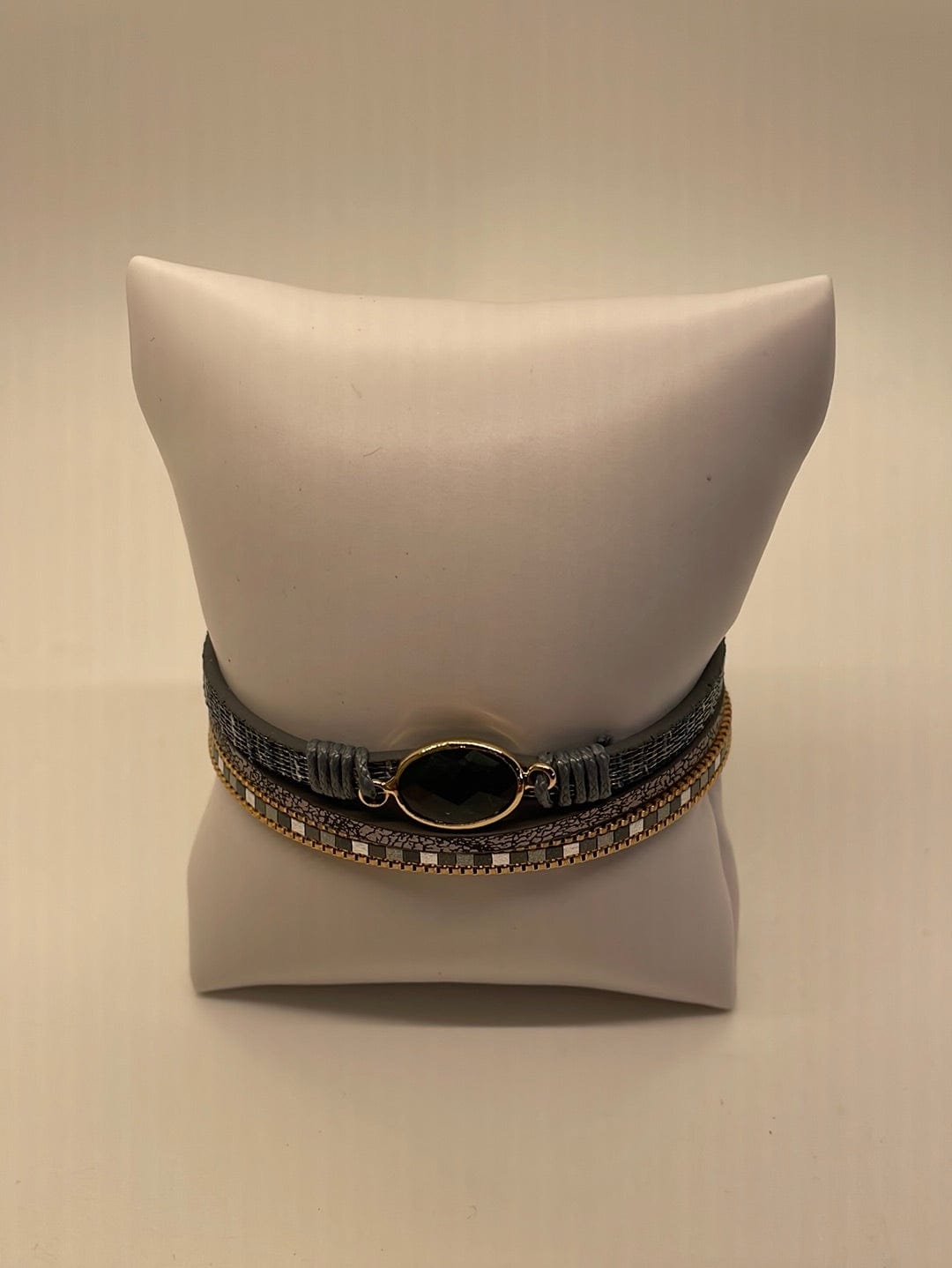 Gray Magnetic Stone Bracelet