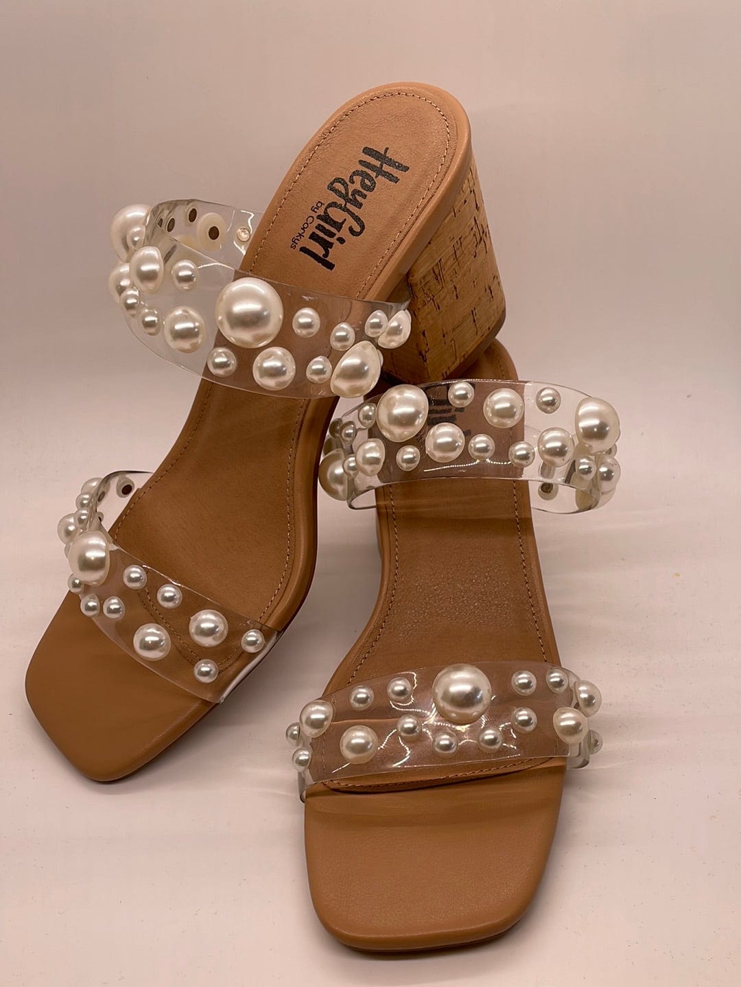 Divine Clear Pearls Heel