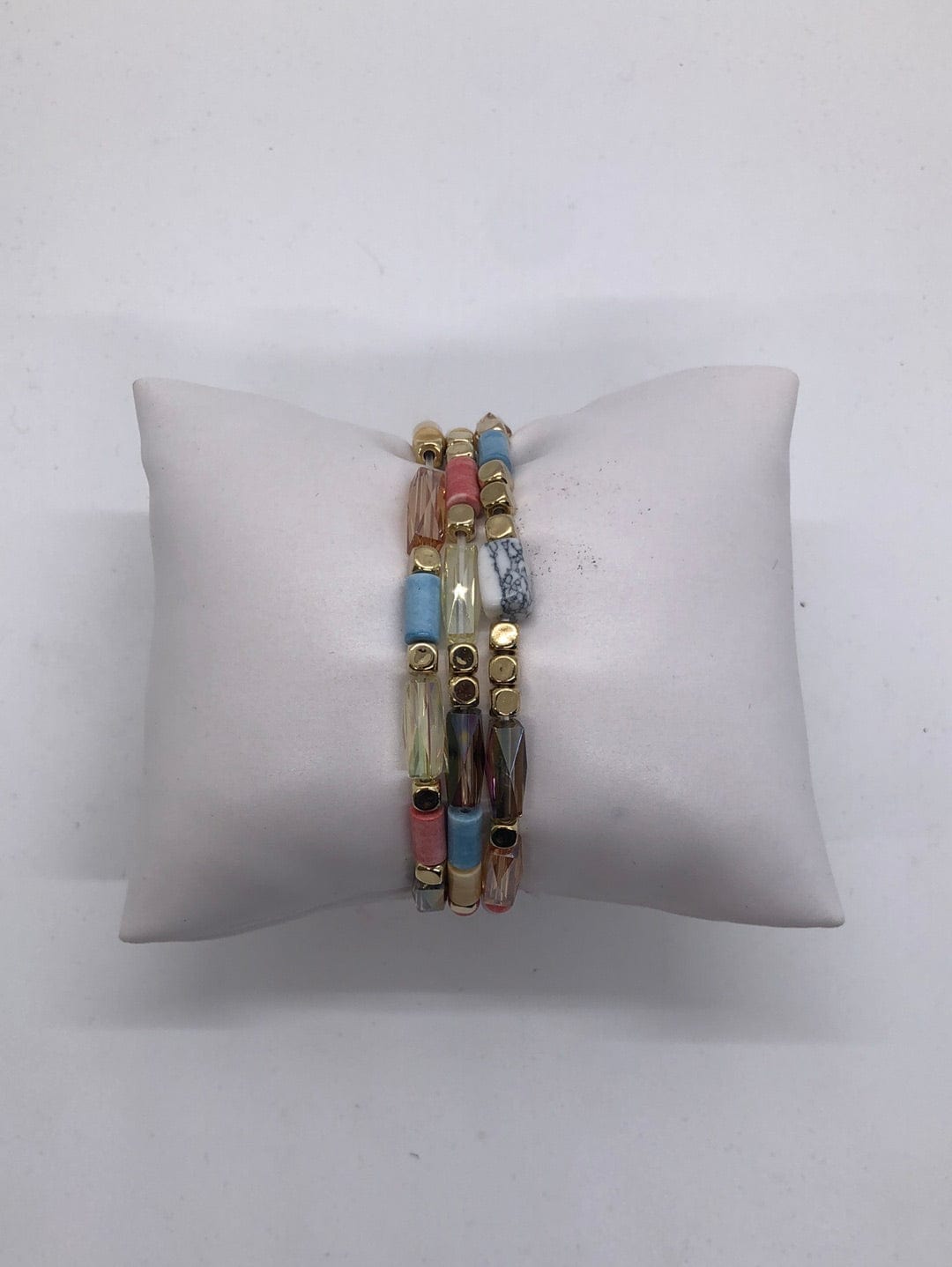 Pinks Mixed Media Bracelet Set
