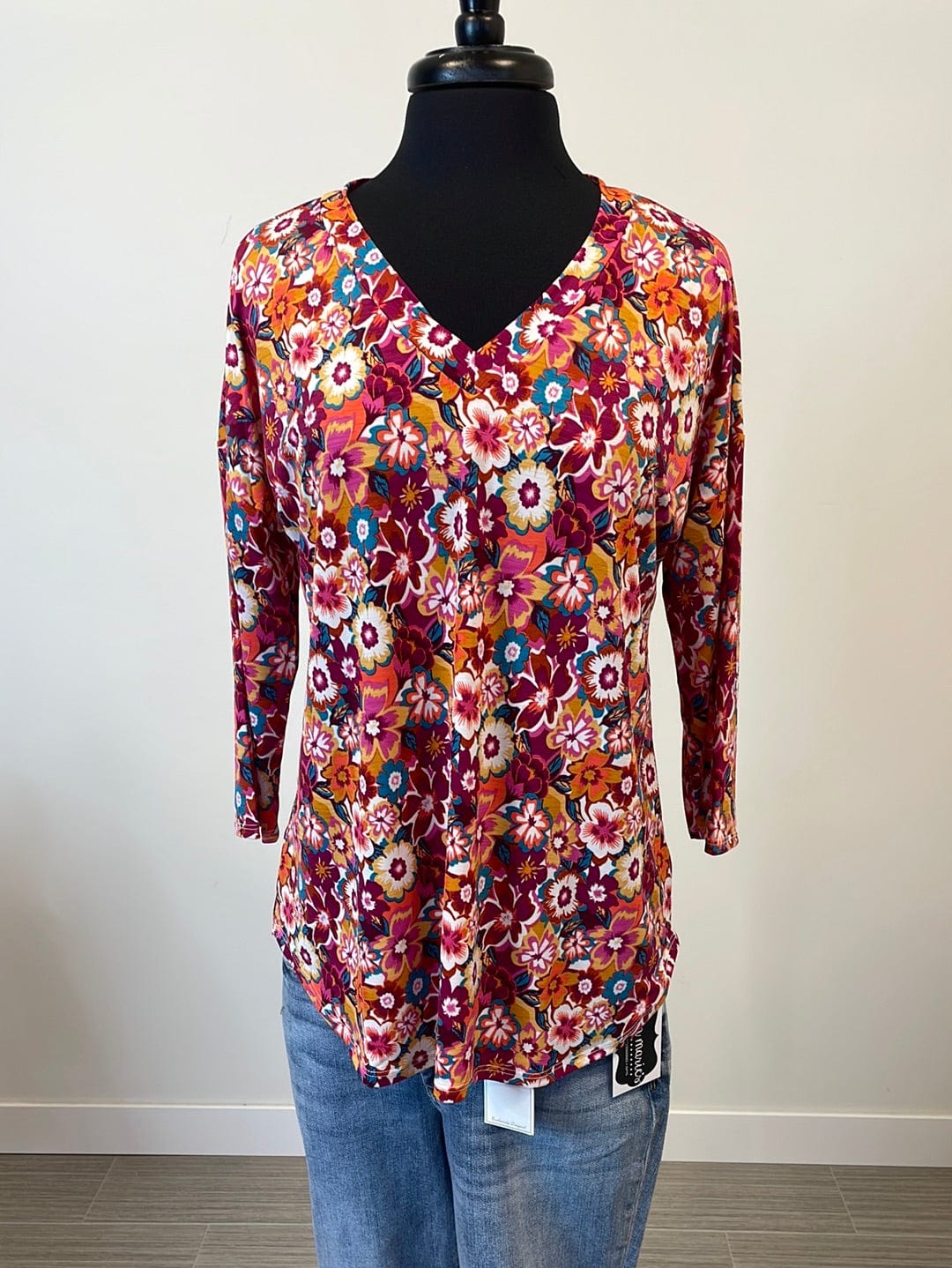 Mulberry Floral Top