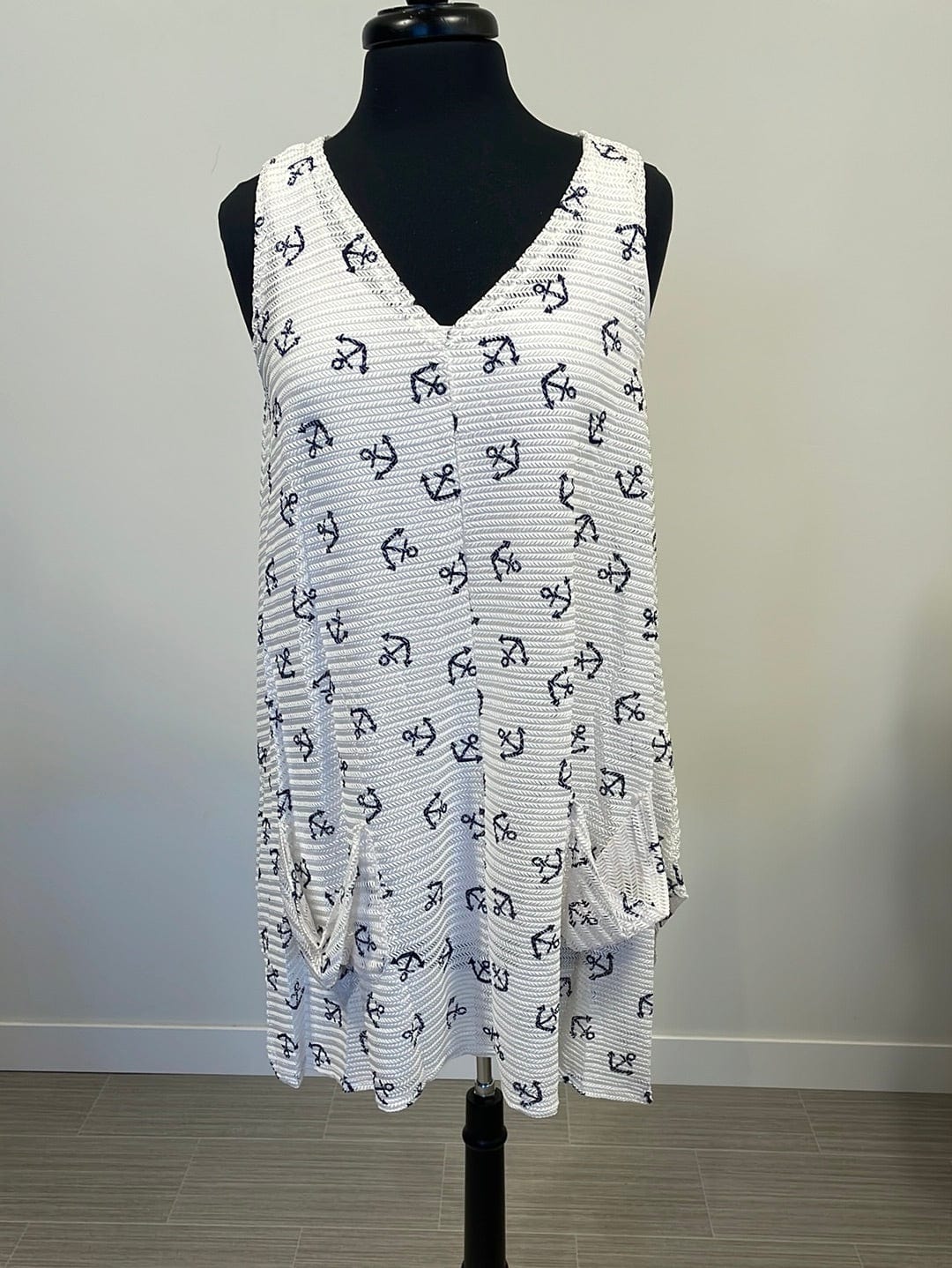 White Anchors Away Cover Up