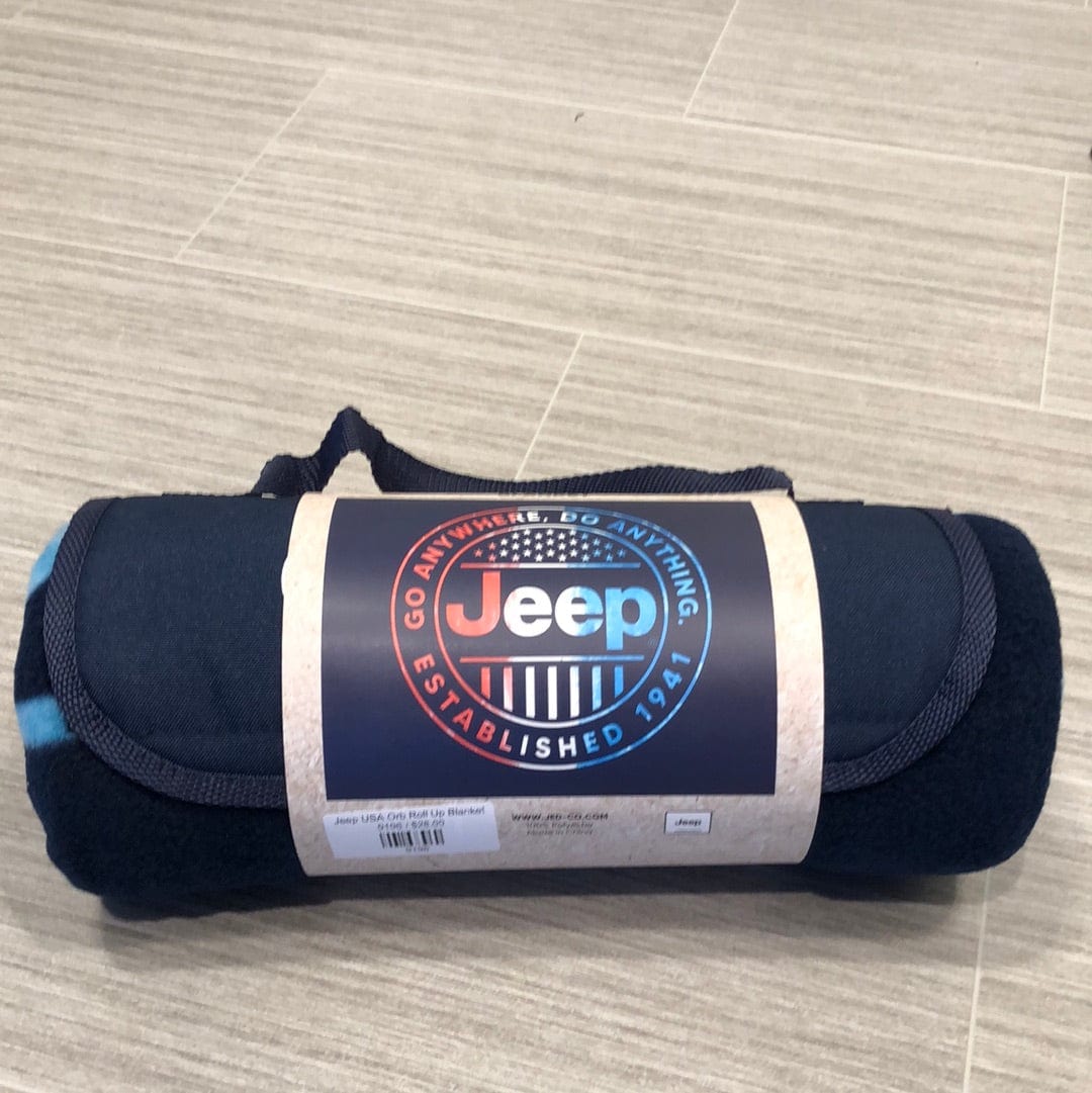 Jeep USA Orb Roll Up Blanket