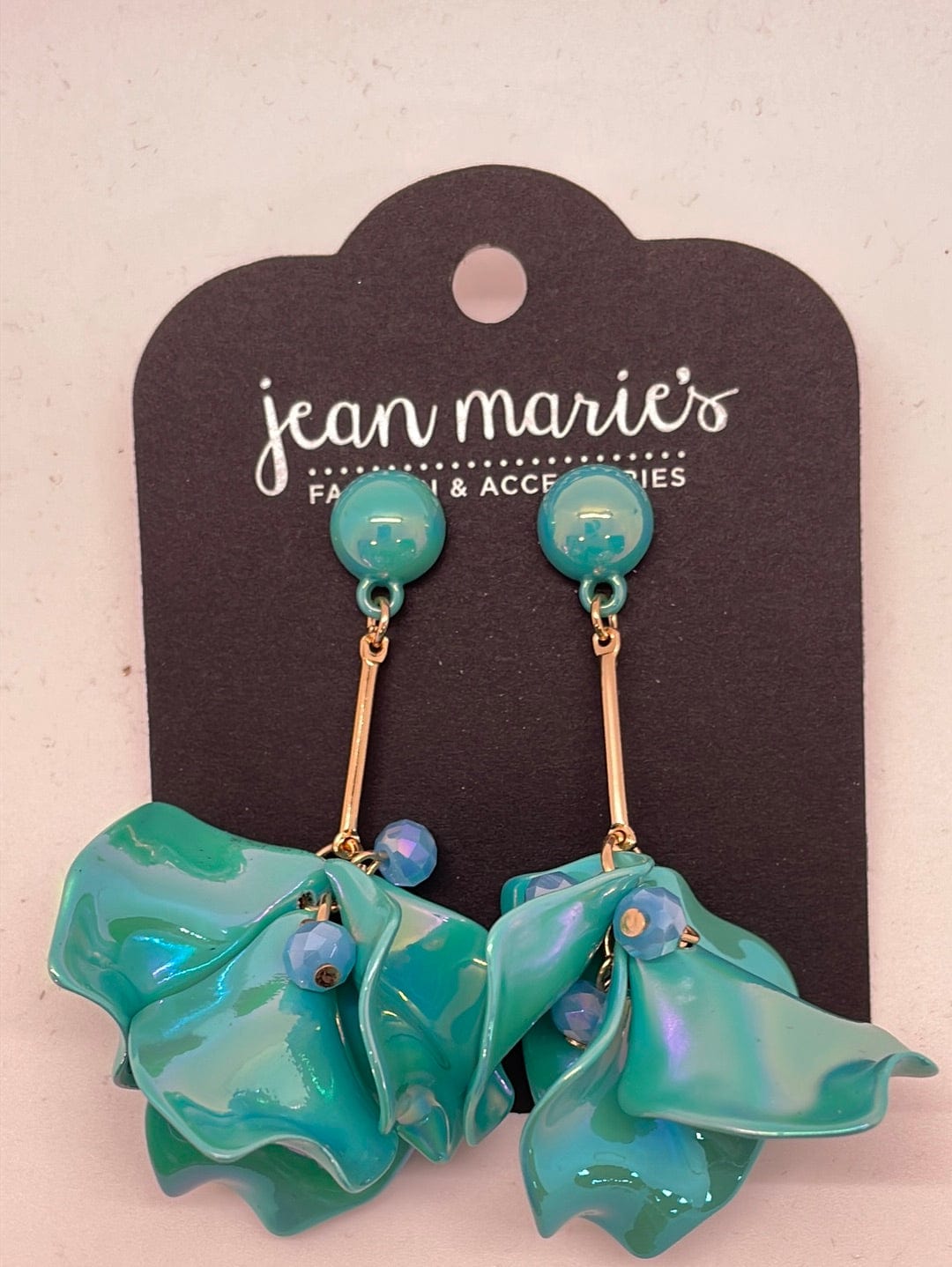 Turquiose Floral Earring