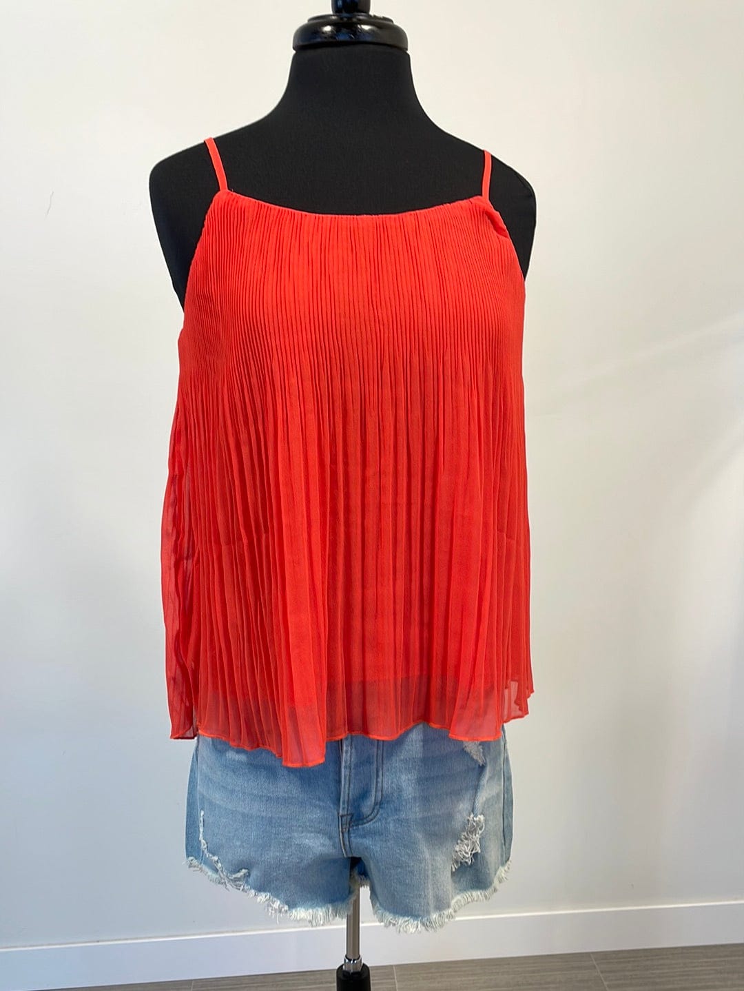 Orange Flowy Tank