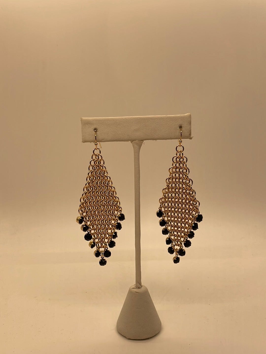 Black Diamond Chain Earring