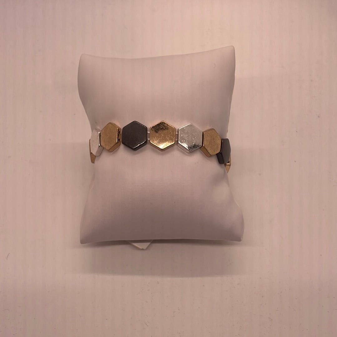 Metals Hexagon Bracelet