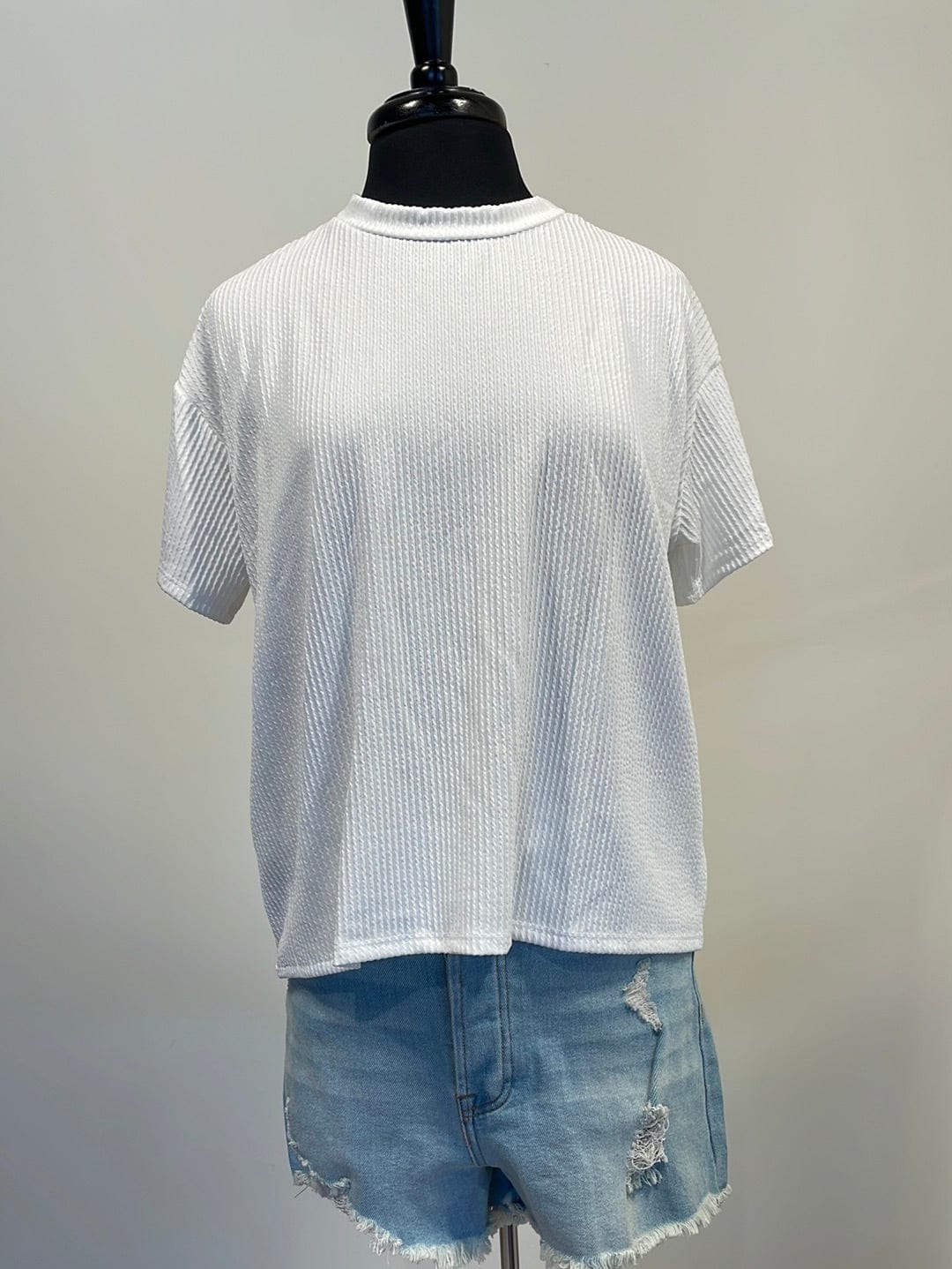 Ivory Everyday Relaxed Ribbed Top