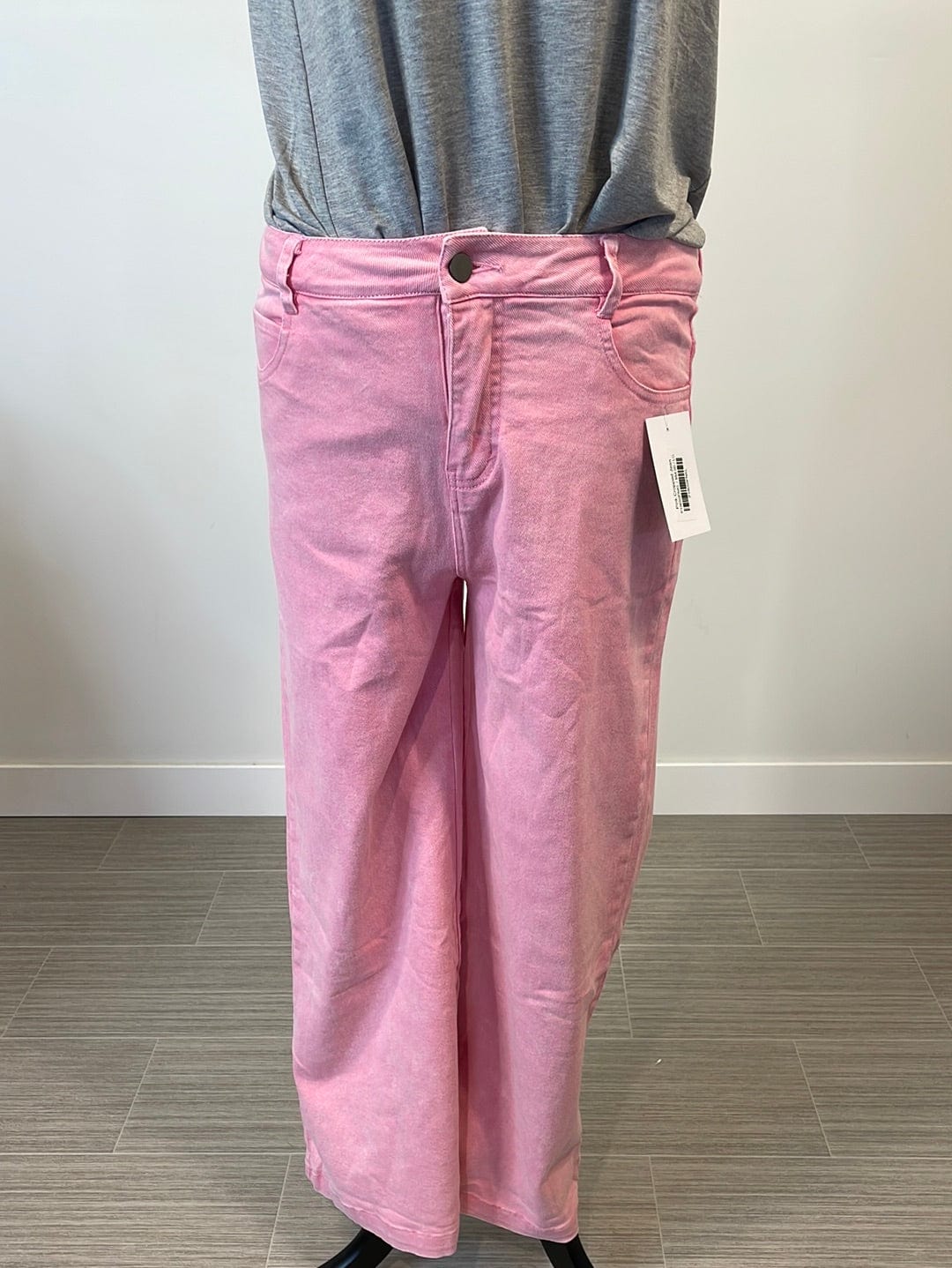 Pink Cropped Jean