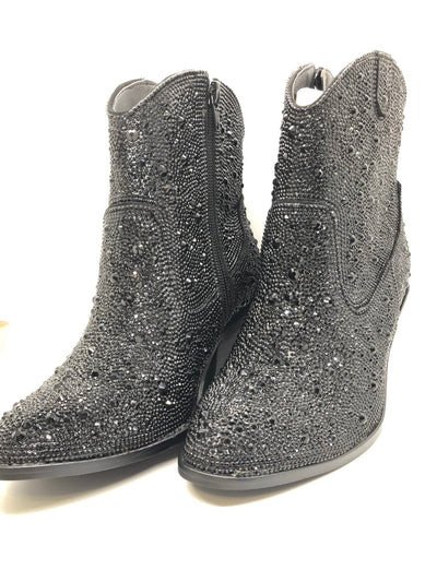 Shine Bright Black Rhinestone Boot