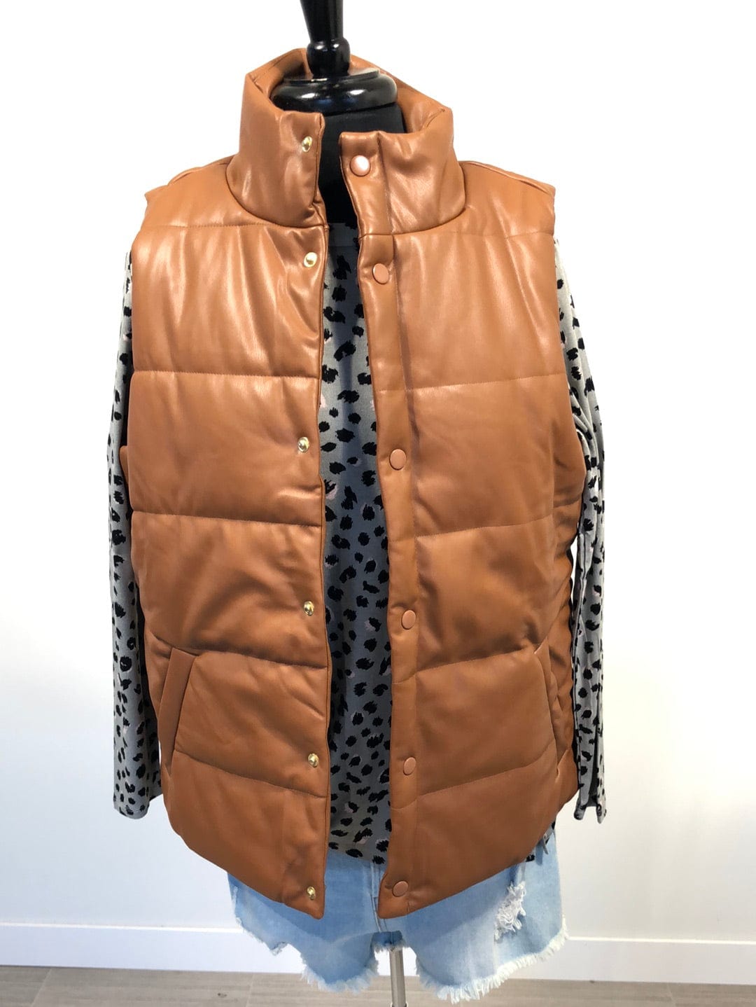 Carmel Boyd Faux Leather Vest