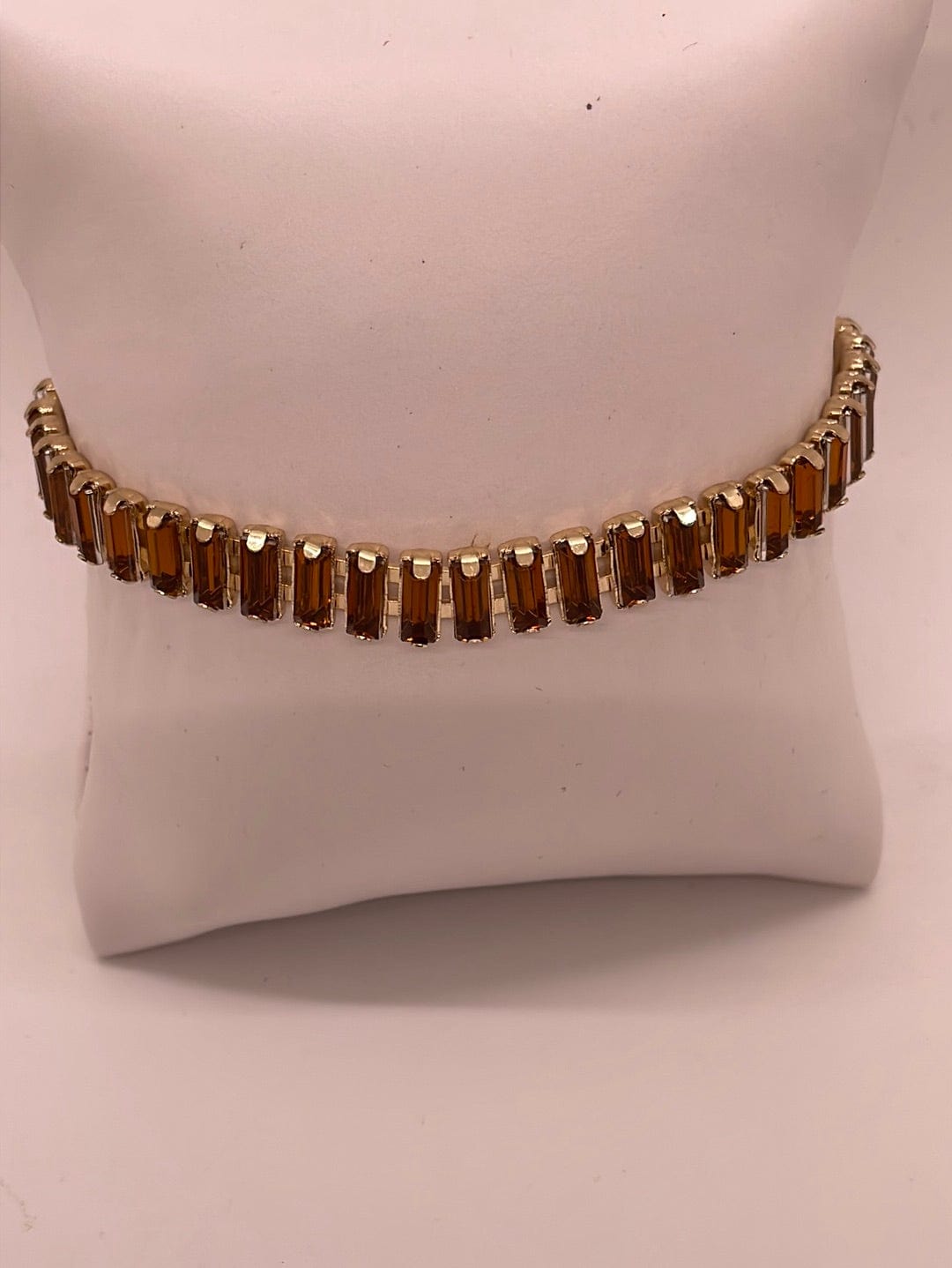 Olive Pull String Crystal Bracelet