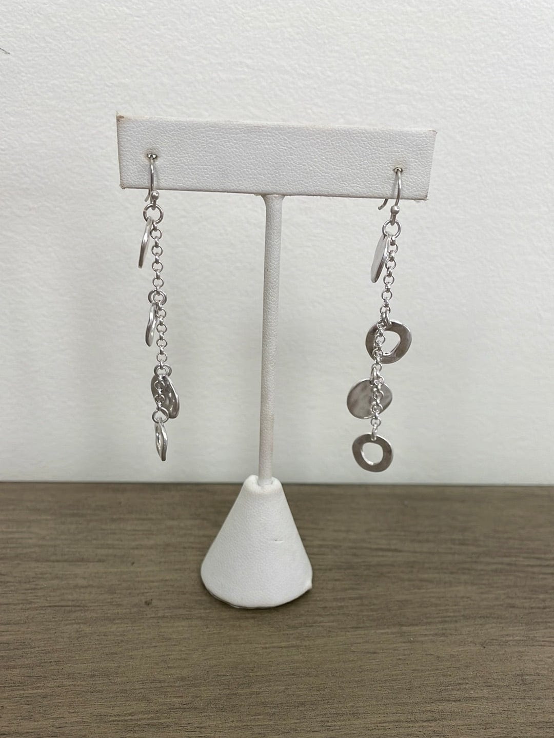Drop Disc Earrings