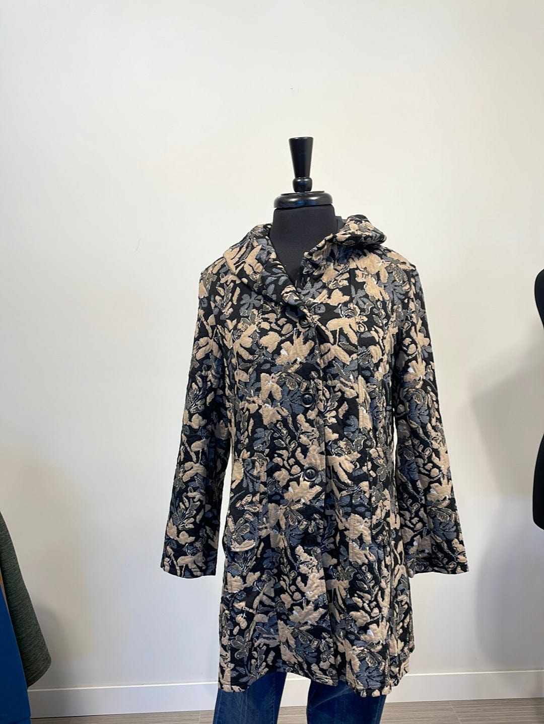 Taupe Floral Jacket