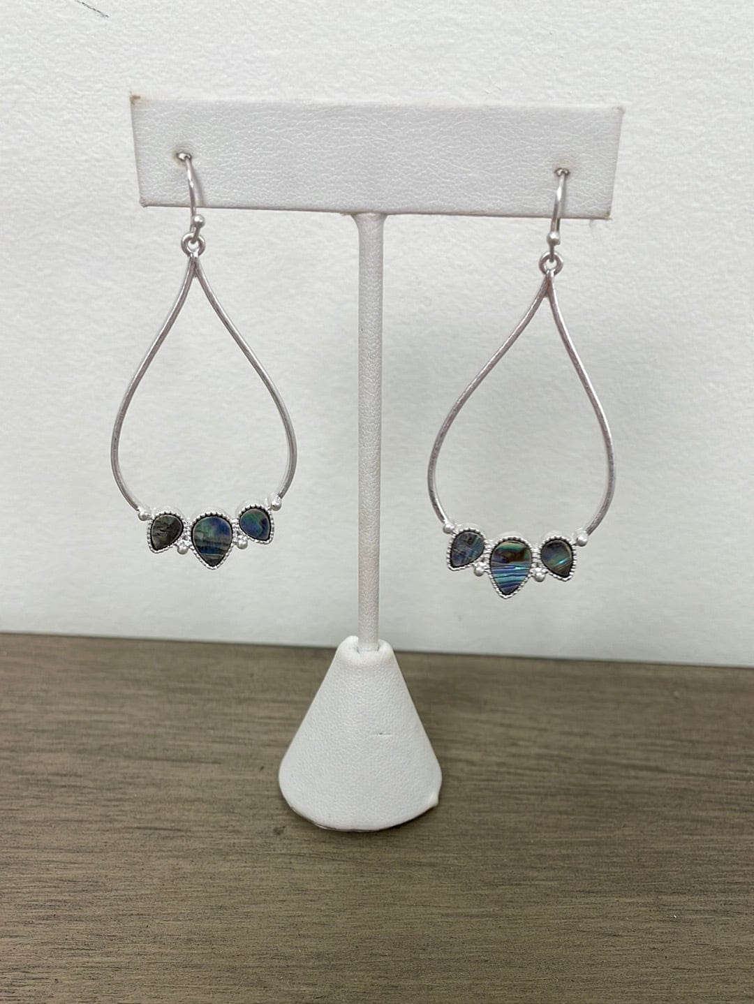 Silver Hanging Teardrop Earrings