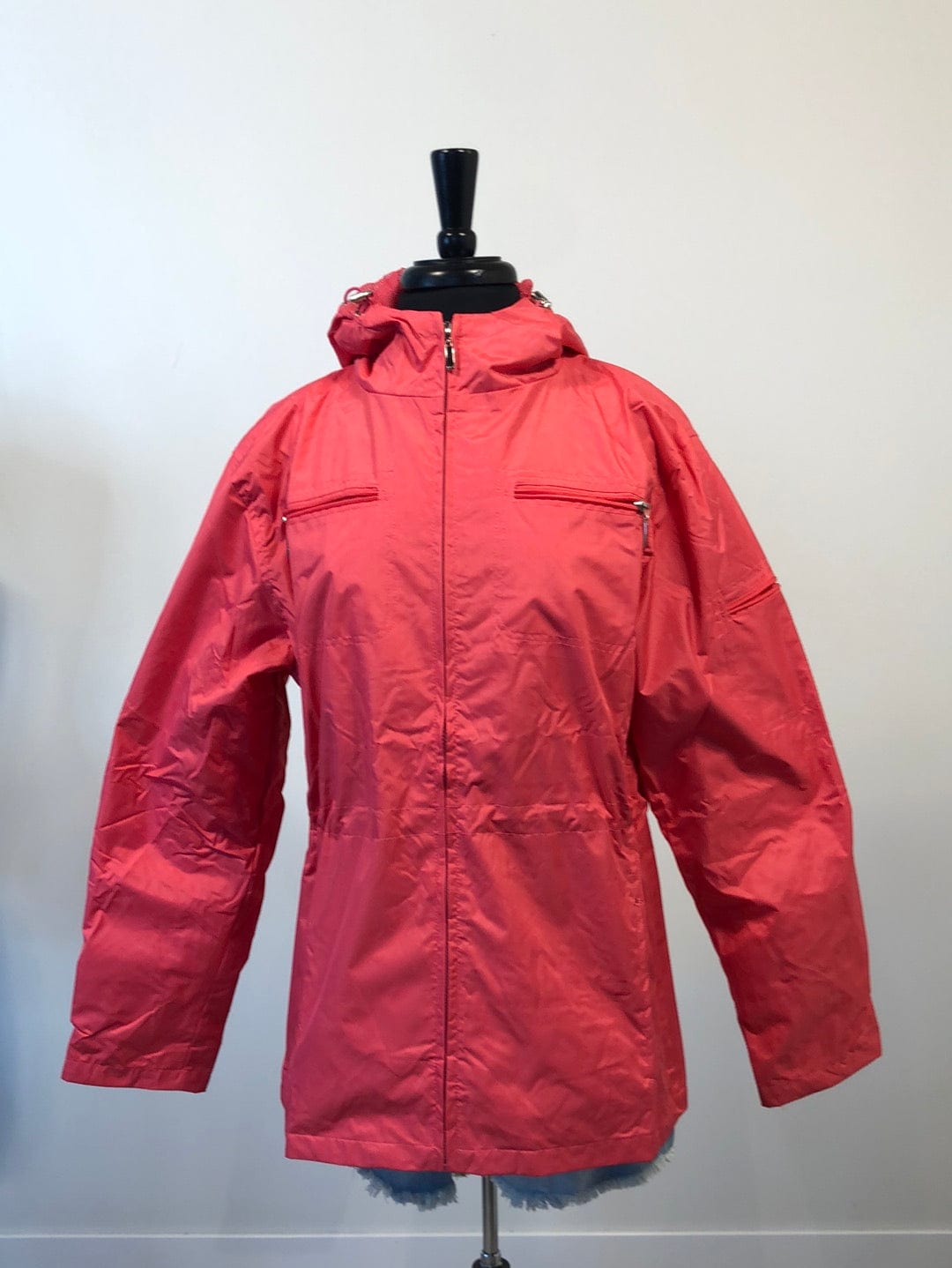 Pink Hooded Rain Jacket