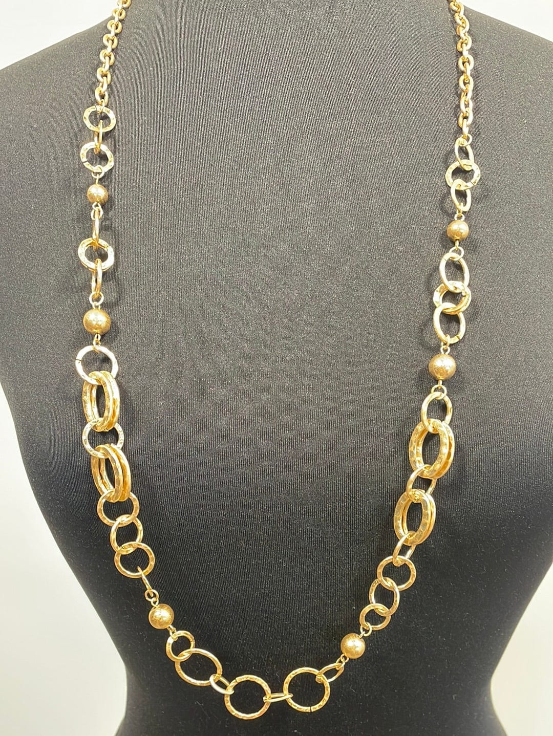 Gold Circle Chain Necklace