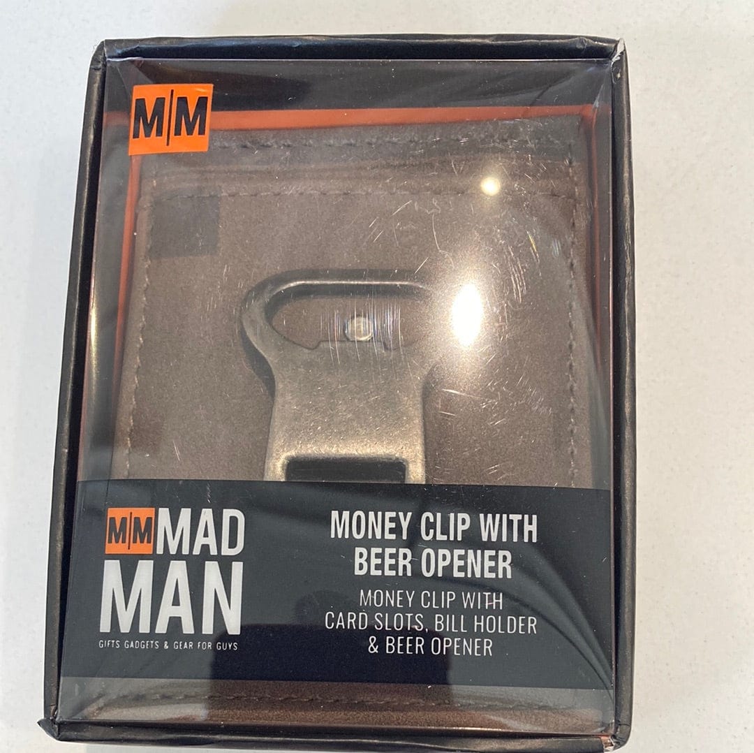Mad Man Money Clip With Beery Opener