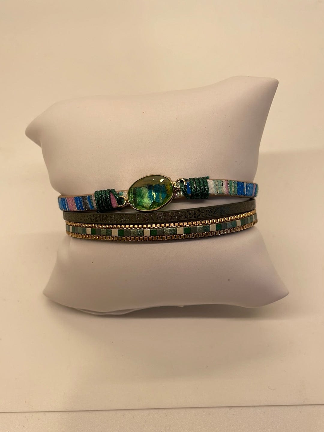 Green Magnetic Stone Bracelet