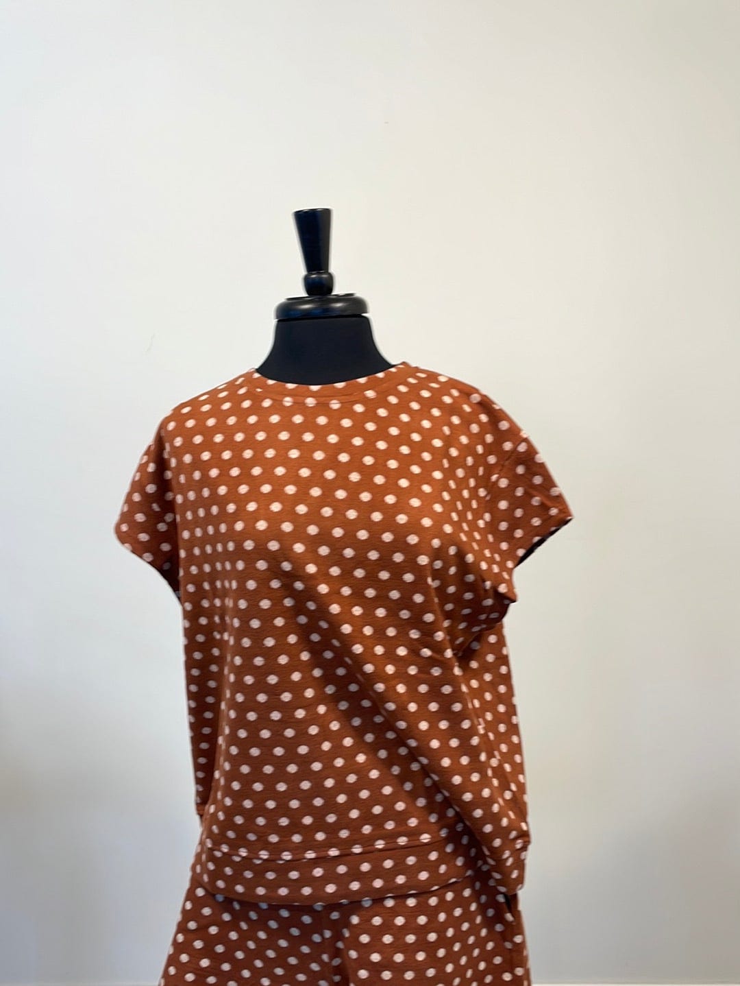 Rust Polka Dot Top