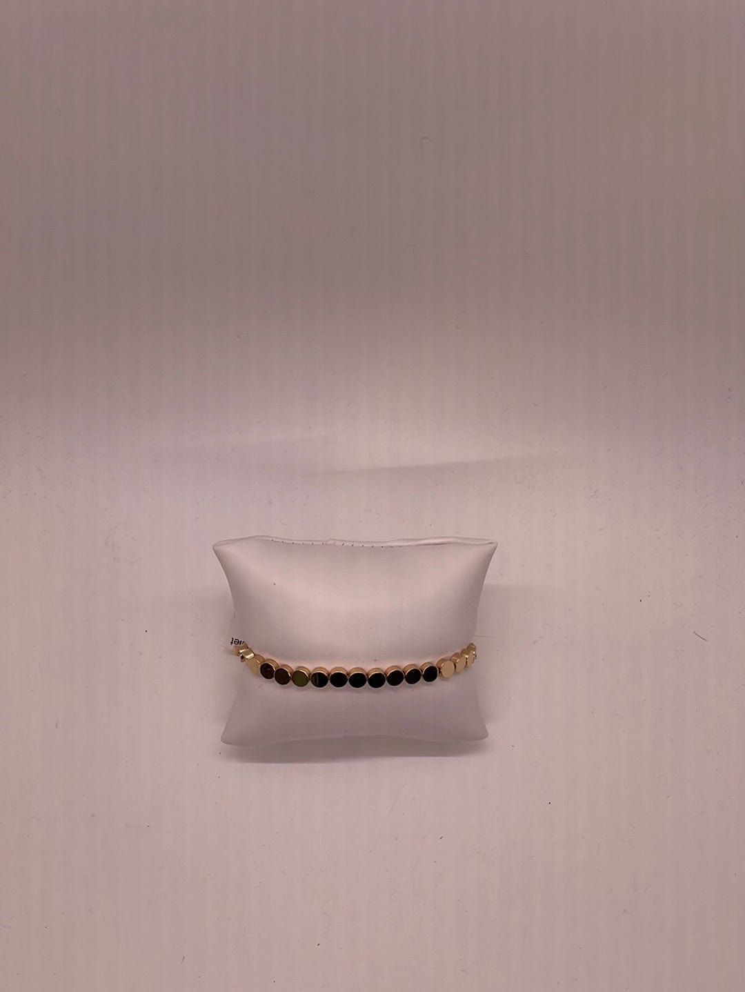 Gold Round Disc Bracelet