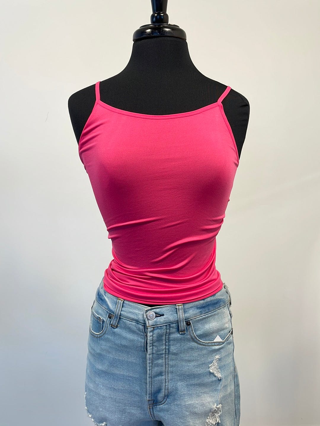 Fuchsia Seamless Adjustable Strap Cami