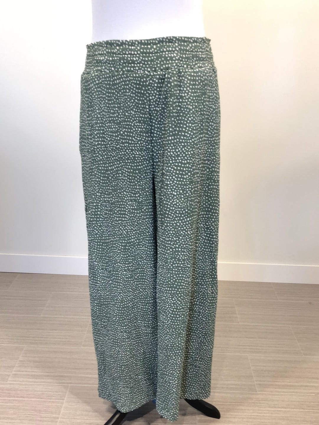 Green Dotted Pant