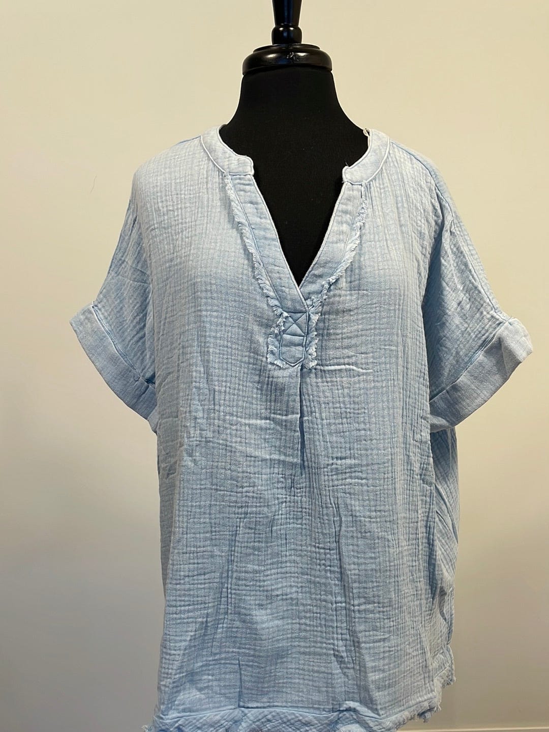 Denim Mineral Wash Top