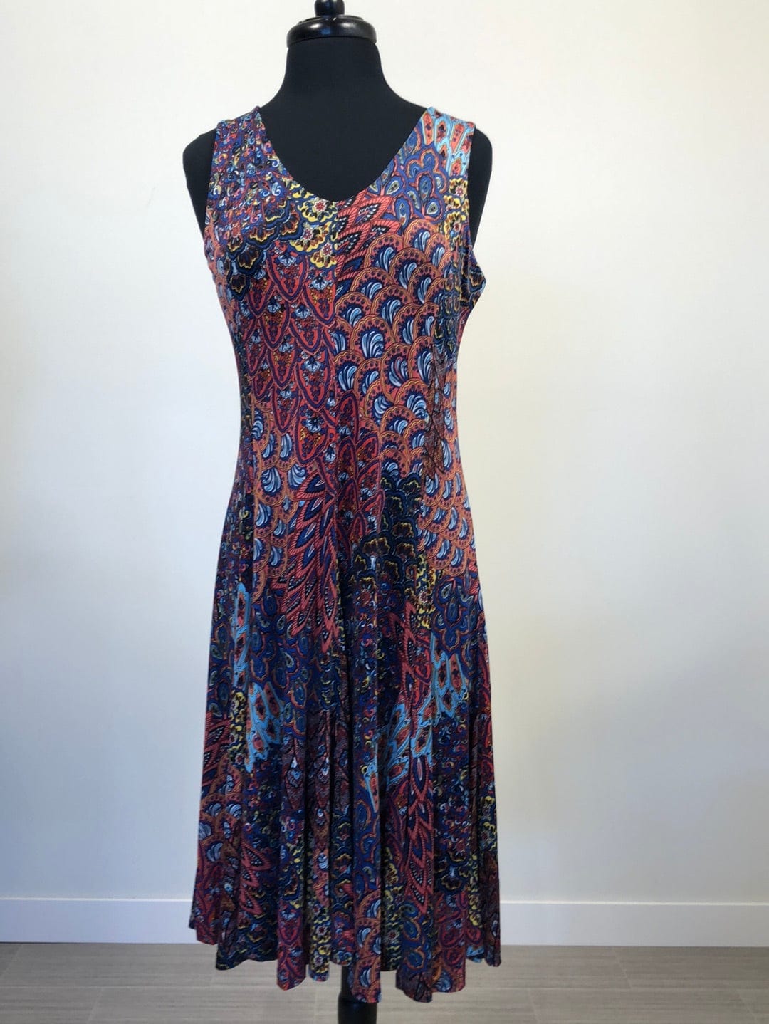 Birds of a Feather Pleated Dress