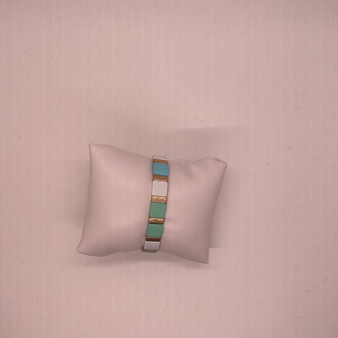 Mint Mixed Squares Bracelet