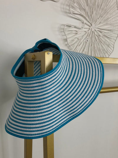 Blue Roll-Up Sunhat